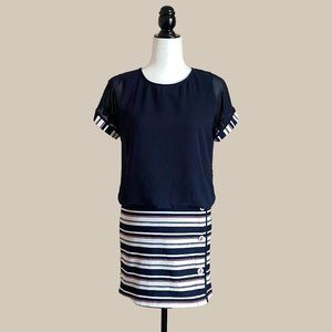 Sessun Navy Striped Nautical Dress